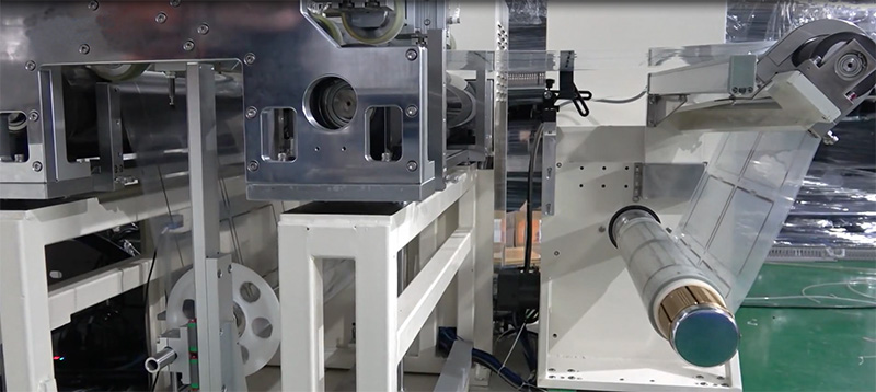 Film Automatic Laser Marking and Cutting System-Automatic rewinding